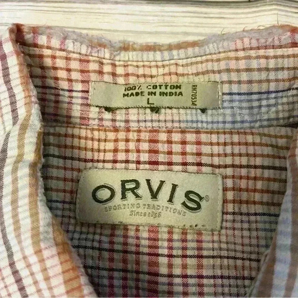 Orvis 100% Cotton Button Down Shirt - Picture 2 of 4
